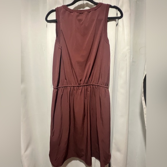 Athleta Rincon Chocolate Featherweight Midi Sleeveless Mini Dress - Picture 6 of 7
